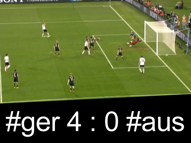 WM 2010: Deutschland Australiene 4 : 0