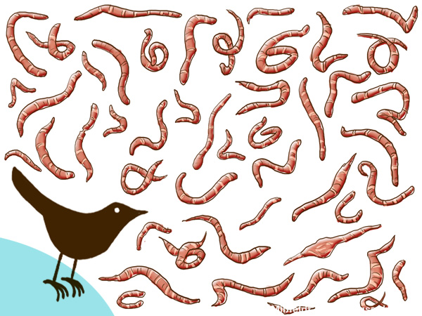Twitter-Vogel mit vielen Würmern: Wie effektiv ist twittern?