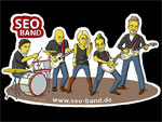 Seo-Band im Simpson-Stil gemalt
