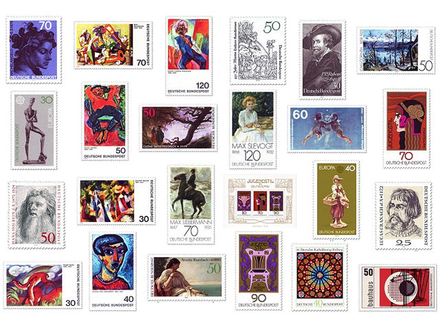 Deutsche Briefmarken Zum Thema Kunst
