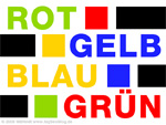 Rot Gelb Blau Grün