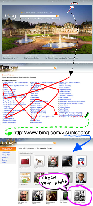 How to open Bing VisualSearch
