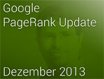 Google pageRank Update Dez. 2013