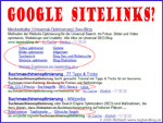 Google Sitelinks als eyecatcher (long und mini)