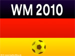 Fußball WM 2010 - Deutschland-Fahne