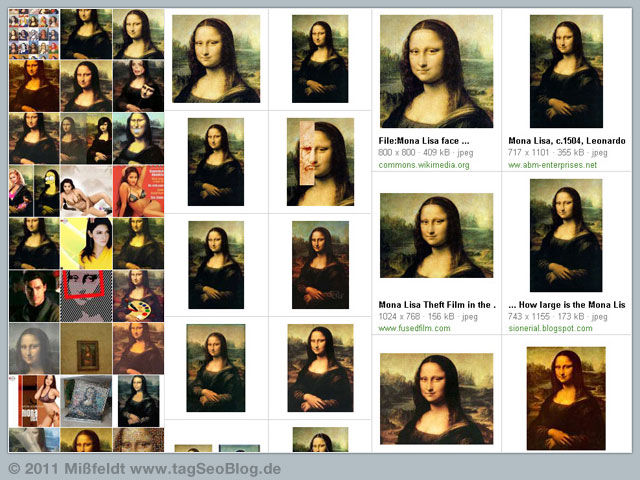 Bing Bildersuche Relaunch - Collage (Darstellungsgröße, Navigation etc)