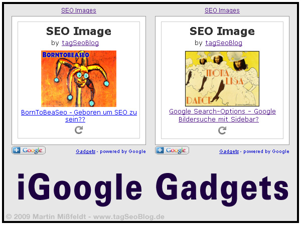 iGoogle Gadget (Seo images) - Unterhaltung für jede SEO-Startseite