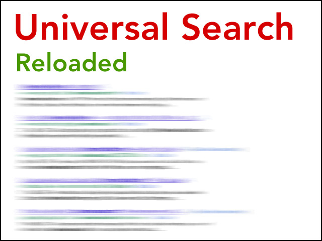 Google Universal Search reloaded
