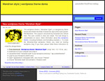 Wordpress theme Design: Mondrian Style